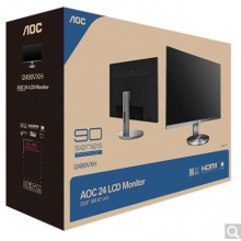  AOC I2490VXH/BS 23.8英寸 1.5mm窄邊框 AH-IPS硬屏 低藍(lán)光愛眼不閃屏 24 電腦顯示器（HDMI版）