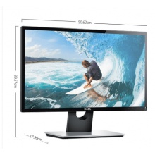 戴爾（DELL） SE2216H 21.5英寸微邊框 HDMI高清接口178°廣視角 護(hù)眼愛眼 防眩光寬屏電腦顯示器