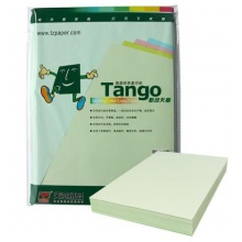 天章 (TANGO) 新綠天章A4 淺綠色彩色復(fù)印紙 80g 100張/包 單包裝 