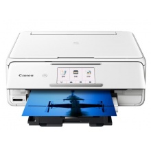 佳能（Canon）TS8180 白色 高品質(zhì)照片打印一體機(jī) 精致版（噴墨打印、復(fù)印、掃描、無線）
